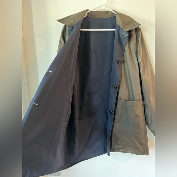 Jigsaw Women Classic Windbreaker Jacket Reversible Blue and Green colors sz M - Picture 8 of 12